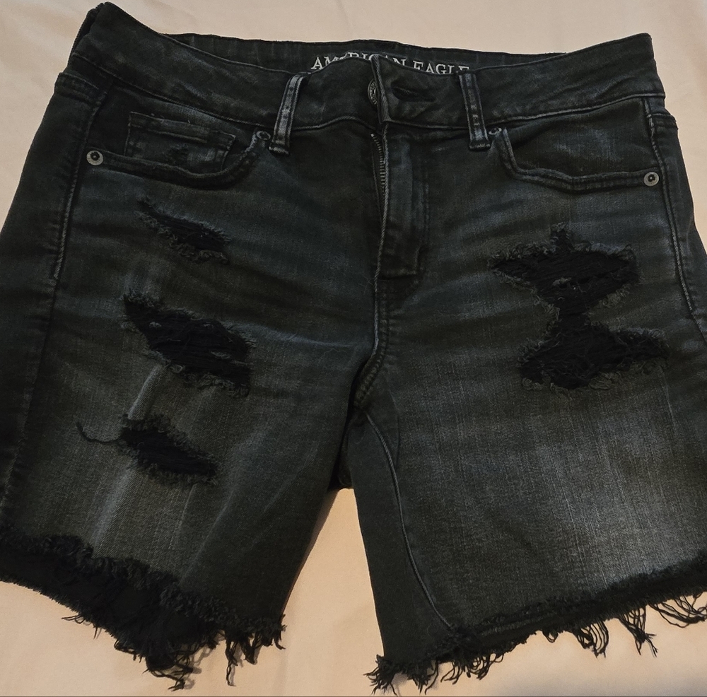 American Eagle Outfitters Black Jean Shorts